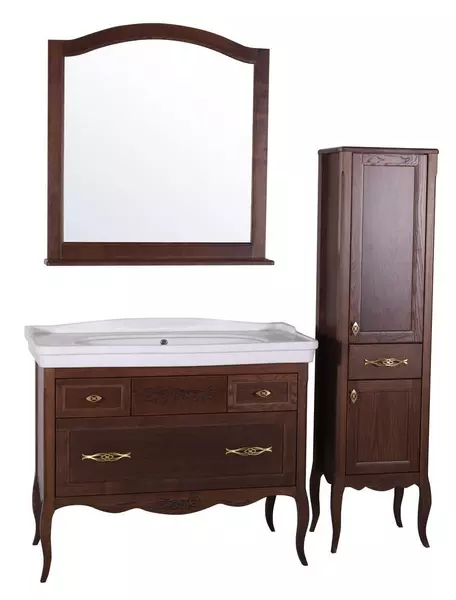 Мебель для ванной «ASB-Woodline» Модерн 105 антикварный орех - фото 1