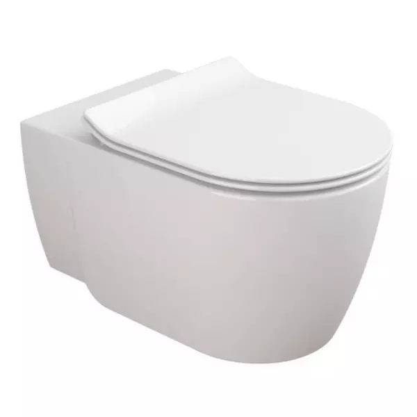 Сиденье для унитаза «Sanitana» Coral S80006562600000 ультратонкое дюропласт с микролифтом белое