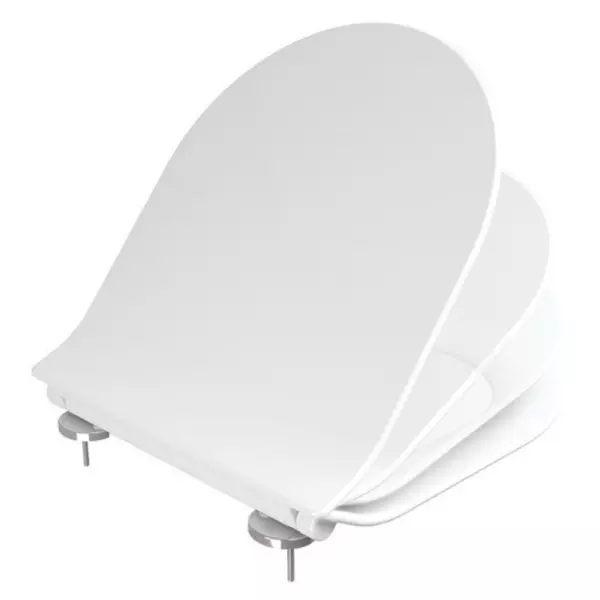 Сиденье для унитаза «Sanitana» Coral S80006562600000 ультратонкое дюропласт с микролифтом белое