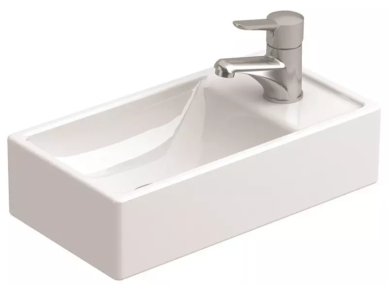 

Раковина «Sanitana» Petit 40/22 S10013235900000 фарфоровая белая правая