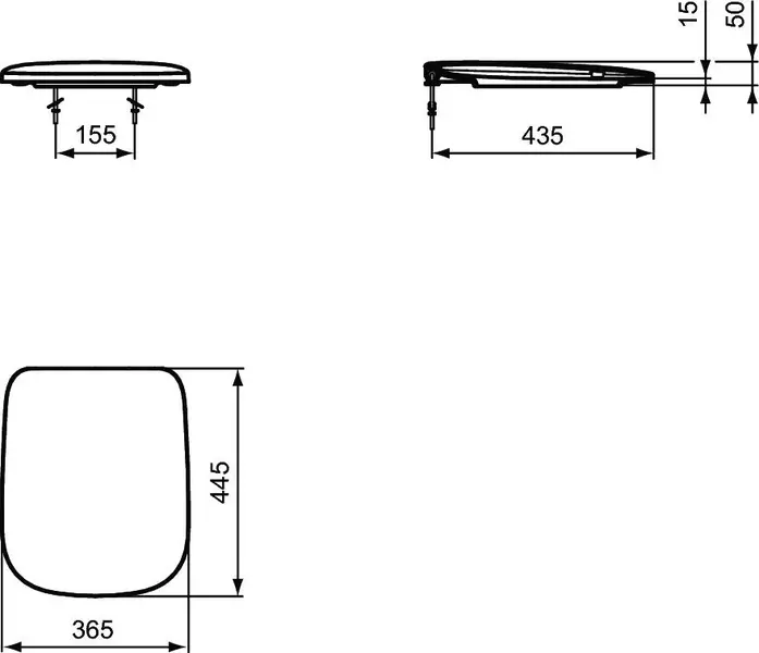 Сиденье для унитаза «Ideal Standard» Esedra T318201 дюропласт белое