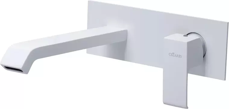 

Смеситель для раковины «Cezares» PORTA-BLI-BIO с донным клапаном белый матовый