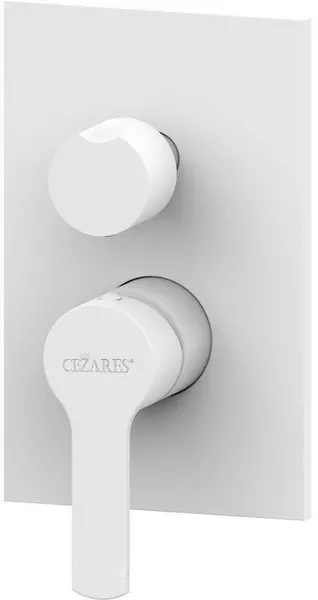 

Смеситель для душа «Cezares» OVEST-DEV3-BIO белый матовый