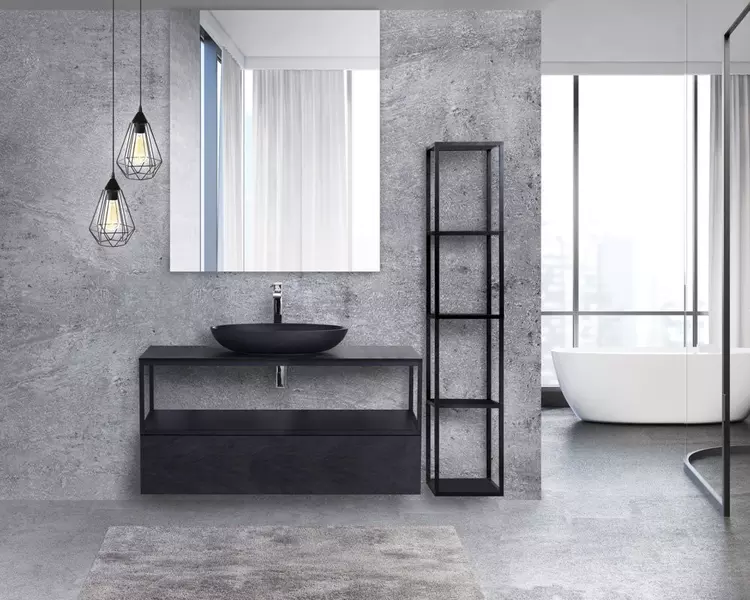 

CADRO Столешница из HPL материала 1200x460 CADRO-120-HPL-NRM Nero Magma · Cadro, Cezares, CADRO-120-HPL-NRM