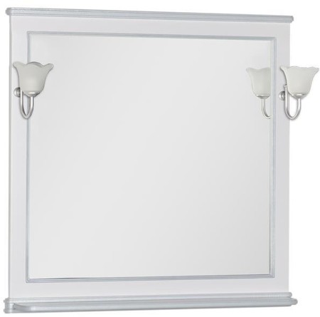 Зеркало Aquanet Валенса 100 без света белый краколетсеребро 6924₽