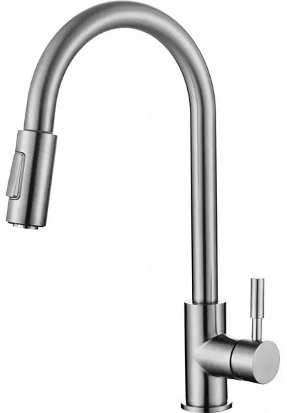 

Смеситель для кухонной мойки «Belbagno» BB-LAM31A-IN с выдвижным изливом сатин