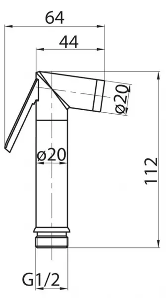 Ручная гигиеническая лейка «Cezares» CZR-ID1-01 хром