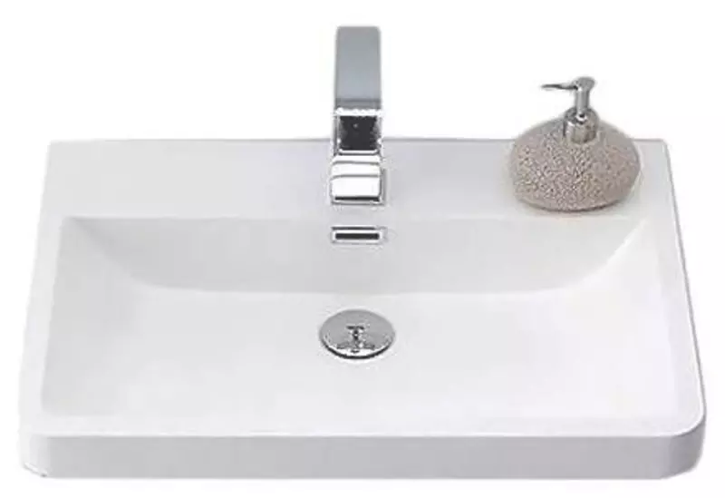 

Раковина «Belbagno» Piramide 65/52 PIR-650-LVB искусственный камень белая