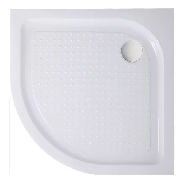 

Душевой поддон «Belbagno» TRAY-BB-R-95-550-15-W с сифоном низкий акриловый четверть круга