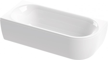 Ванна акриловая «Cezares» Metauro Corner 180/80 без опор без сифона белая левая, цвет белый