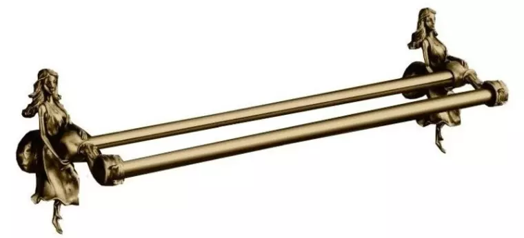 

Полотенцедержатель двойной «Art&Max» Athena AM-0618-B на стену бронза