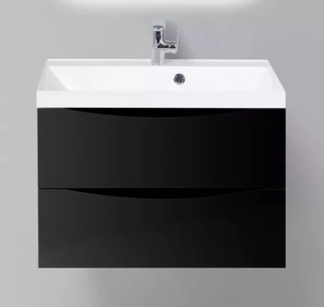 

Тумба с раковиной «Belbagno» Marino 70 (BB700/450-LV-MR-AST) подвесная Nero Lucido