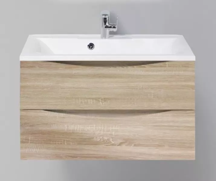 

Тумба с раковиной «Belbagno» Marino 80 (BB800/450-LV-MR-PR) подвесная Rovere Bianco