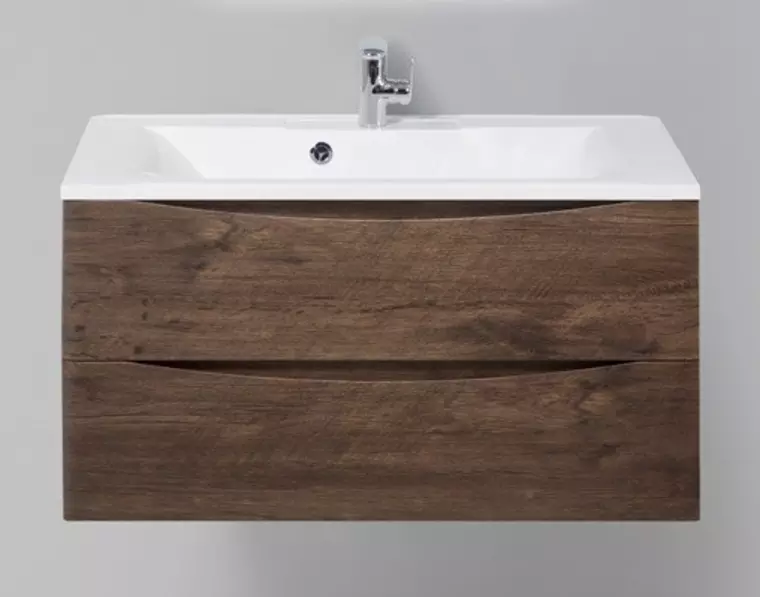 

Тумба с раковиной «Belbagno» Marino 90 (BB900/450-LV-MR-PR) подвесная Rovere Moro
