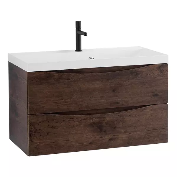 

Тумба с раковиной «Belbagno» Marino 90 (BB900/450-LV-MR-AST) подвесная Rovere Moro