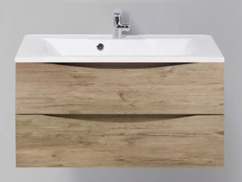 

Тумба с раковиной «Belbagno» Marino 90 (BB900/450-LV-MR-PR) подвесная Rovere Nature