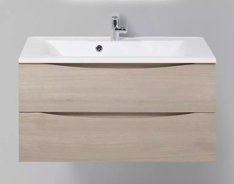 

Тумба с раковиной «Belbagno» Marino 90 (BB900/450-LV-MR-PR) подвесная Rovere Grigio