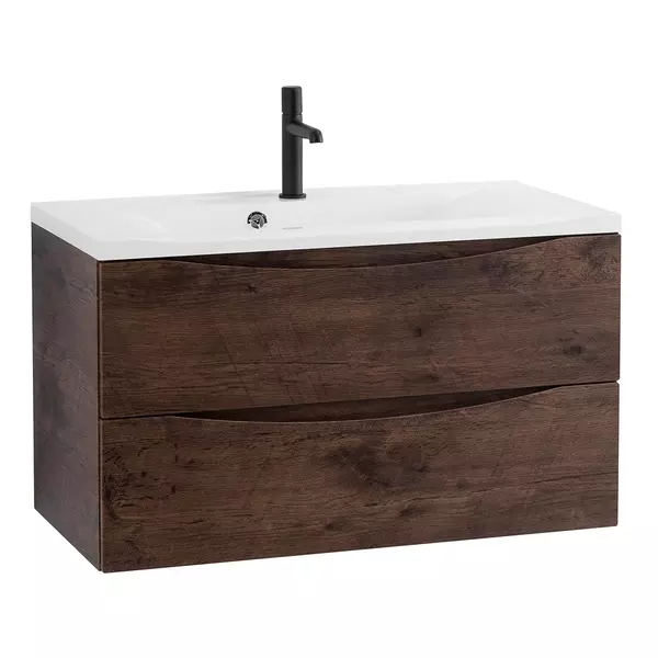 

Тумба с раковиной «Belbagno» Marino 100 (BB1000/445-LV-MR-PR) подвесная Rovere Moro