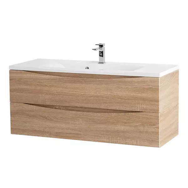 

Тумба с раковиной «Belbagno» Marino 120 (BB1200/450-LV-MR-PR) подвесная Rovere Bianco