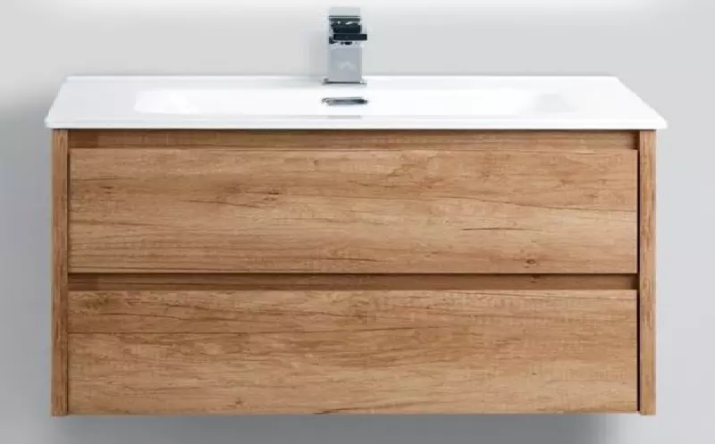 

Тумба с раковиной «Belbagno» Kraft 100 (BB1000ETL) подвесная Rovere Nebrasca Nature
