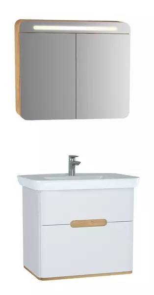 

Мебель для ванной подвесная «Vitra» Sento 80 белая