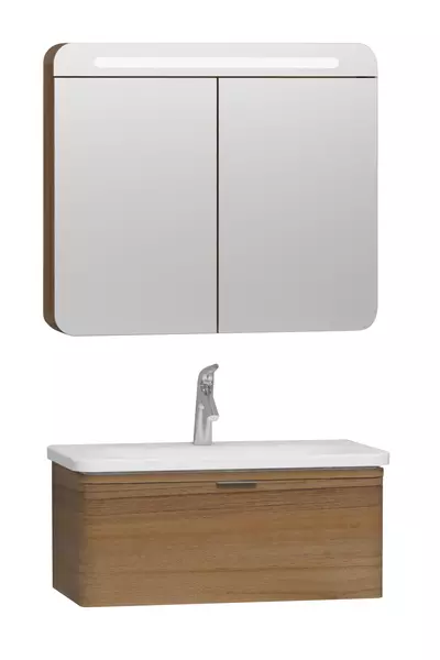 Мебель для ванной подвесная «Vitra» Nest Trendy 80 с 1 ящиком древесина