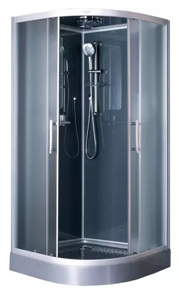 

Душевая кабина «Esbano» ESGT-80CR 80/80 низкий поддон матовая/серая
