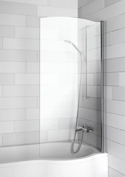 Шторка на ванну стеклянная «Riho» Novic Z108D Dorado 80/150 прозрачная правая