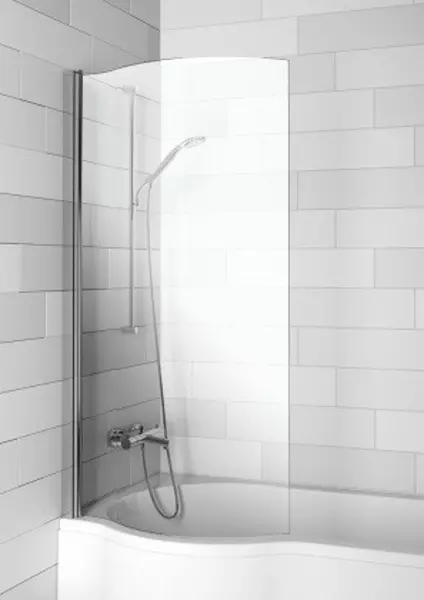 Шторка на ванну стеклянная «Riho» Novic Z108D Dorado 80/150 прозрачная левая
