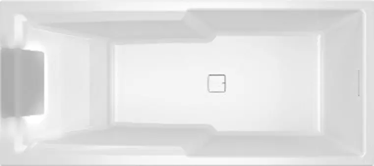 Ванна акриловая Riho Still Shower 18080 LED без опор с сифоном белая правая 158100₽