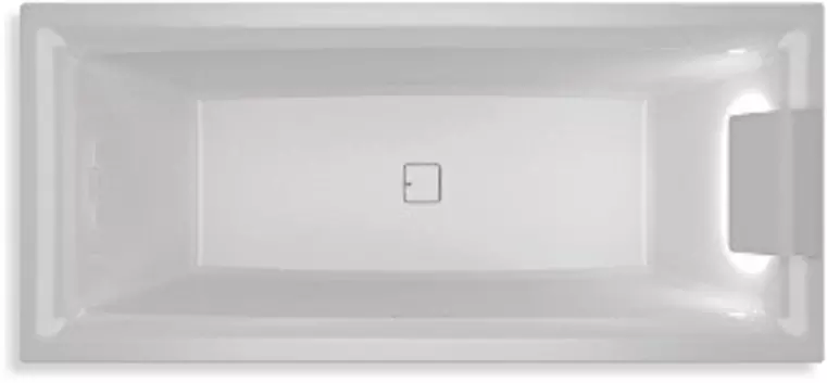 

Ванна акриловая «Riho» Still Square 180/80 LED без опор с сифоном белая правая