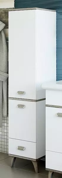 Пенал «Sanflor» Бруно 35 белый-Орегон левый