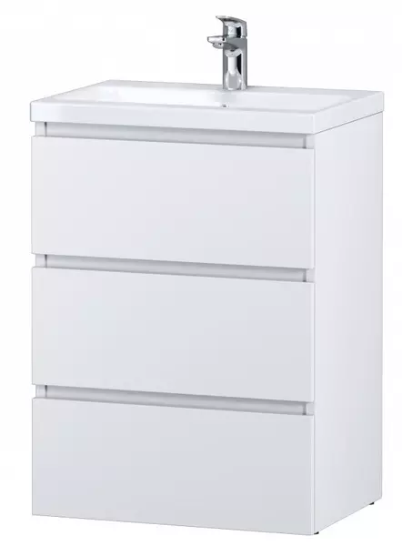 

Тумба с раковиной «Am.Pm» Gem S 60 (Gem 60) белая глянцевая