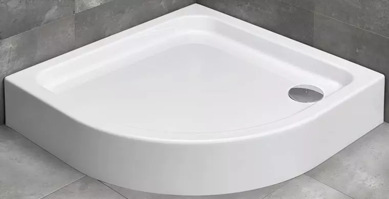 

Душевой поддон «Radaway» Siros A Compact 80/80 низкий акриловый четверть круга без сифона