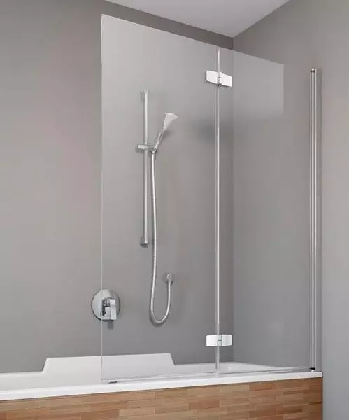 

Шторка на ванну стеклянная «Radaway» Essenza New PND 120/150 прозрачная/хром правая