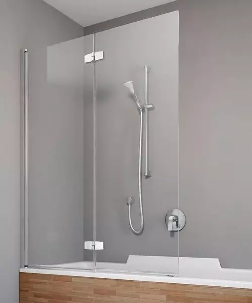 

Шторка на ванну стеклянная «Radaway» Essenza New PND 100/150 прозрачная/хром левая