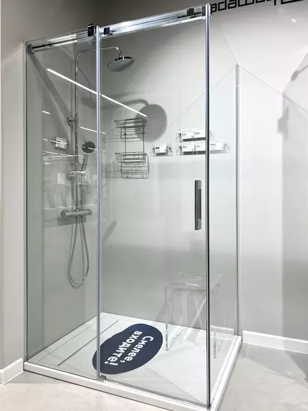 

Душевая дверь Essenza New PTJ Door L chrome/transparent/6mm 385010-01-01L · Essenza, Radaway, 385010-01-01L