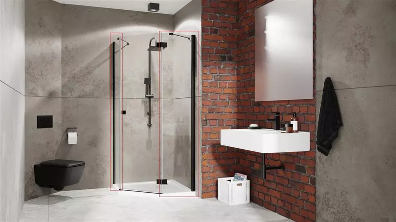 

Боковые стенки Essenza New Black PTJ 90x2000 черный/прозрачное 385050-54-01 · Essenza, Radaway, 385050-54-01