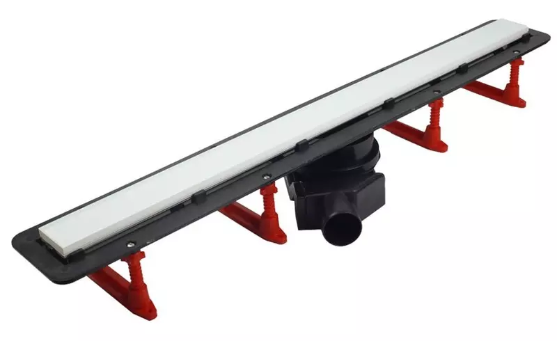 Душевой лоток «Pestan» Confluo Frameless Line 950 13701216 боковой выпуск White Glass