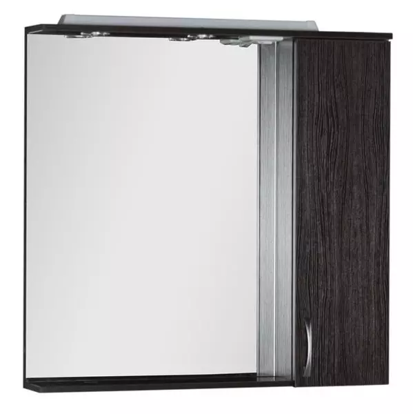 Зеркальный шкаф Aquanet Донна 90 с подсветкой венге правый 7816₽