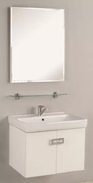 Мебель для ванной подвесная «Aquaton» Оптима 70 белая - фото 1