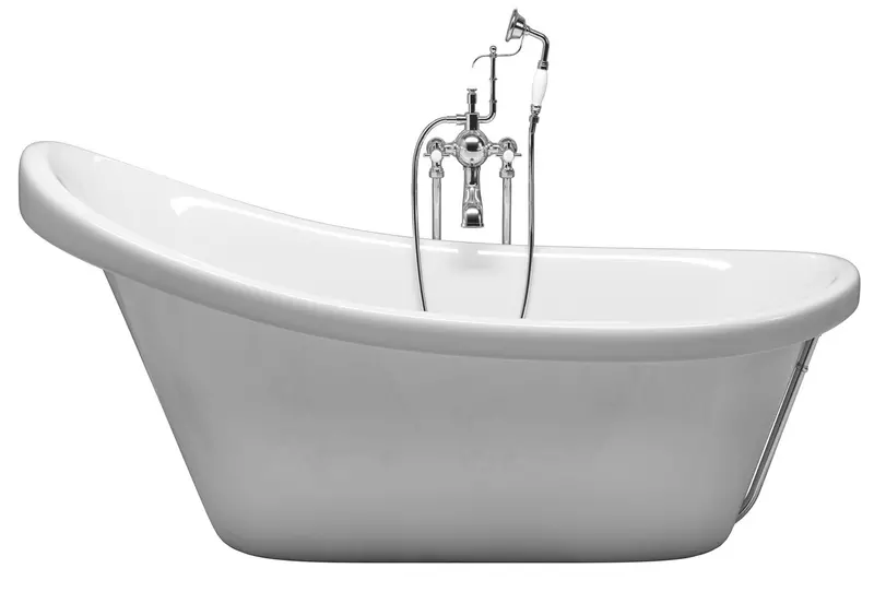 Ванна из искусственного камня «Фэма» Рио 168/80 с каркасом без сифона белая