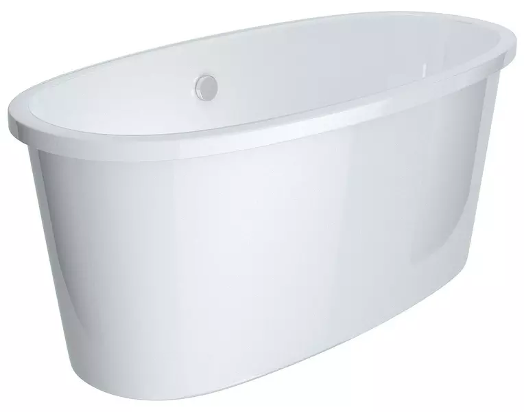 Ванна из искусственного камня «Фэма» Анна 160/73 с каркасом без сифона белая