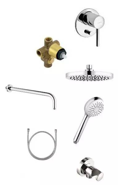 

Душевая система «Kludi» Bozz 386300576 хром