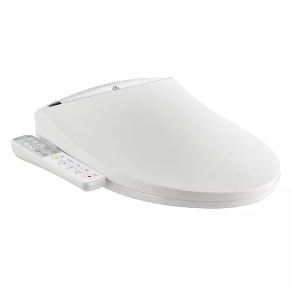 Сиденье для унитаза с биде «Daewon» DIB-C450 округлая дюропласт с микролифтом белая