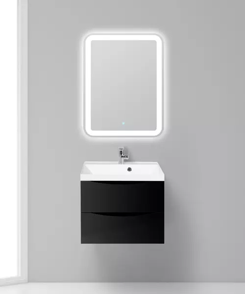 

Мебель для ванной подвесная «Belbagno» Marino 60 Nero Lucido