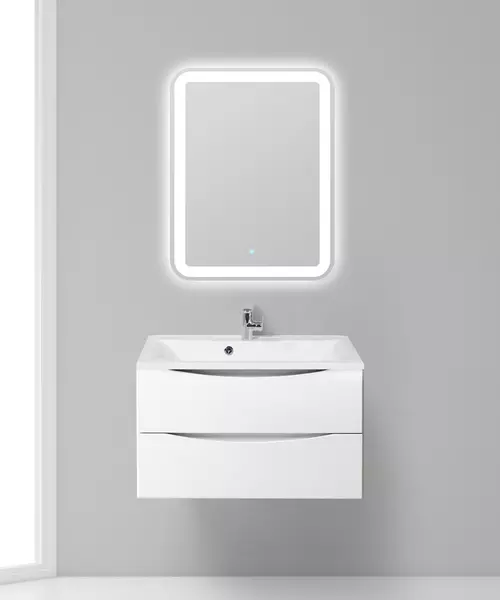 

Мебель для ванной подвесная «Belbagno» Marino 80 Bianco Lucido