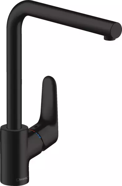

Смеситель для кухонной мойки «Hansgrohe» Focus M41 31817670 чёрный матовый