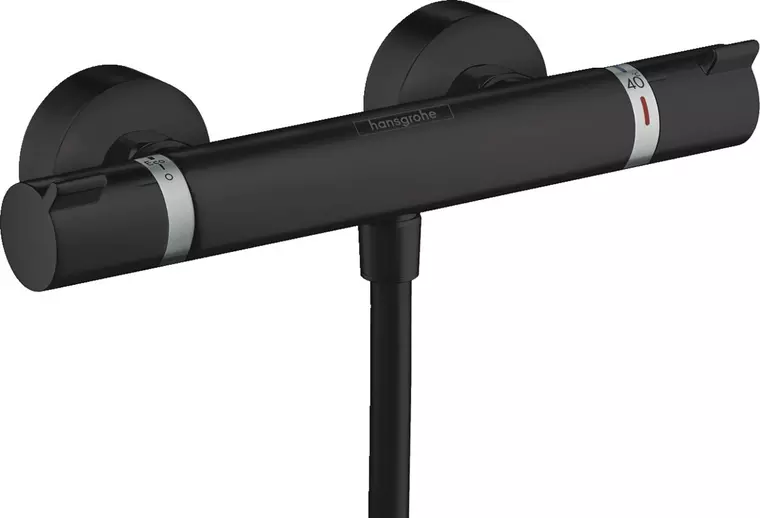 

Смеситель для душа «Hansgrohe» Ecostat Comfort 13116670 с термостатом чёрный матовый