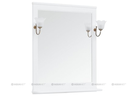 Зеркало Aquanet Валенса 75 без света белое матовое 5365₽